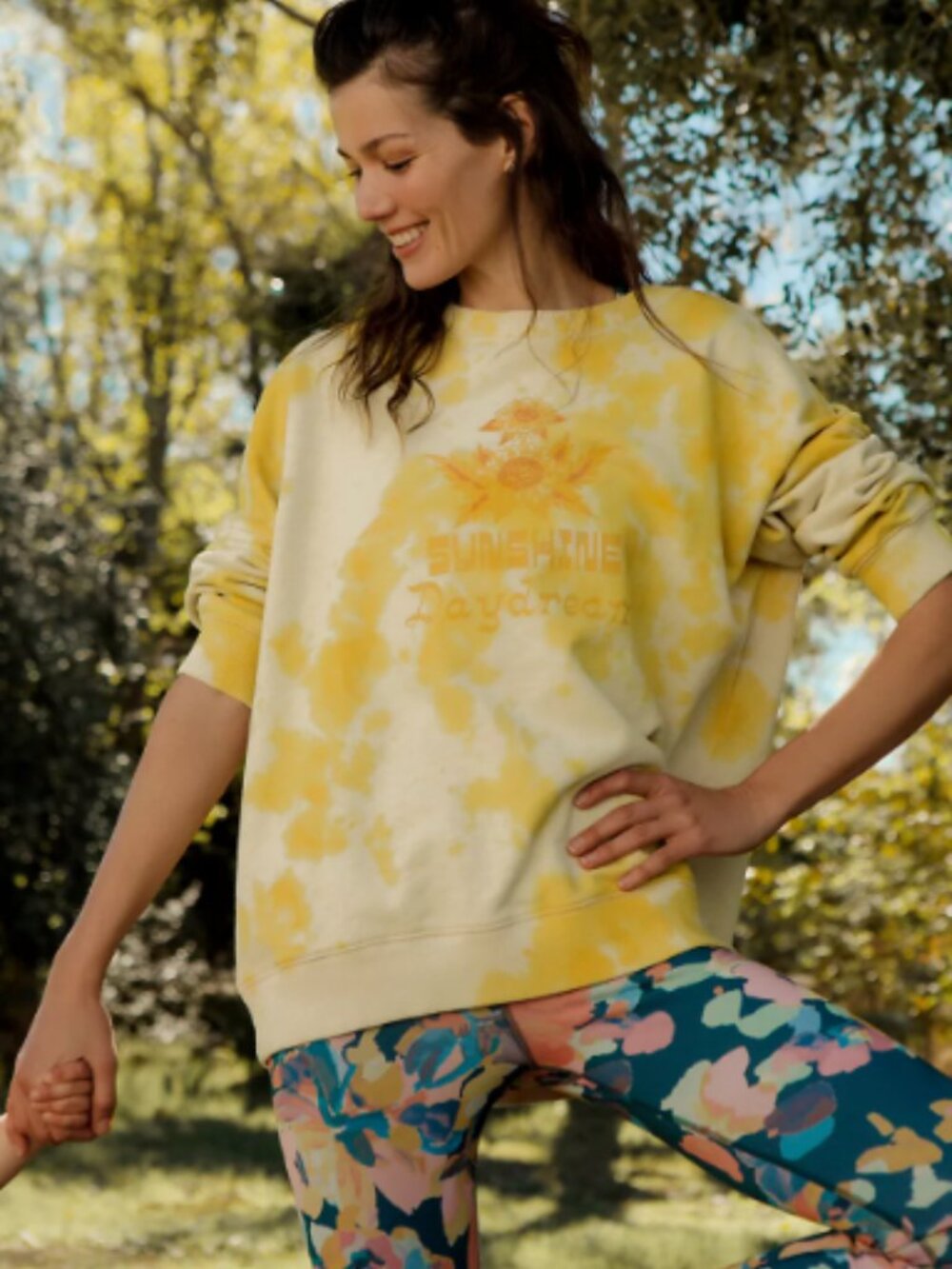 Daily Practice by Anthropologie Sun Keep Sunshine Daydream Sweatshirt